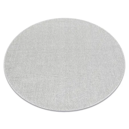 Tapis rectangulaire argent en polypropylène, style moderne pour la maison