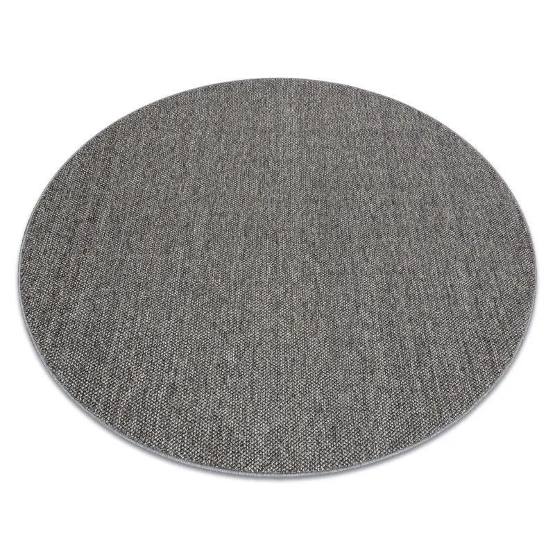 Tapis rectangulaire gris en polypropylène, style moderne pour toutes les pièces