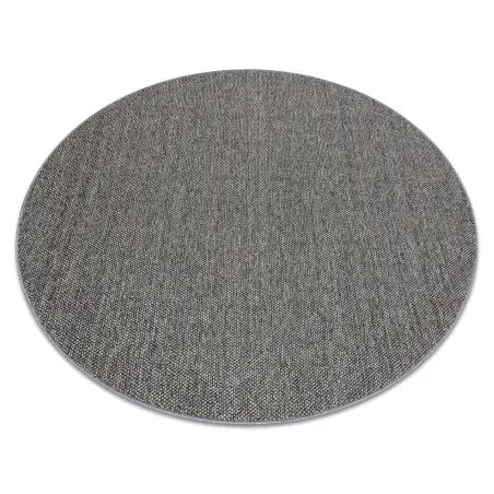 Tapis rectangulaire gris en polypropylène, style moderne pour toutes les pièces
