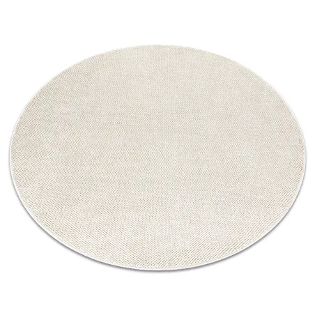 Tapis rectangulaire crème en polypropylène pour intérieurs modernes