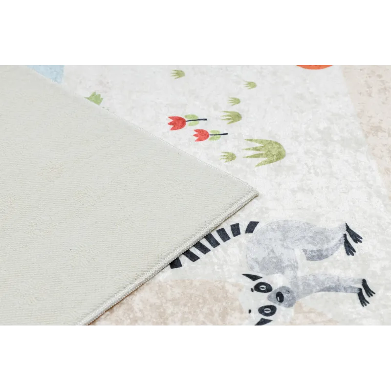 Tapis BAMBINO 1165 zoo, doux et agréable au toucher, pour les enfants