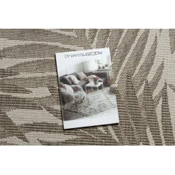 Tapis en corde sisal FLOORLUX 20504 au style jungle, élégant et moderne