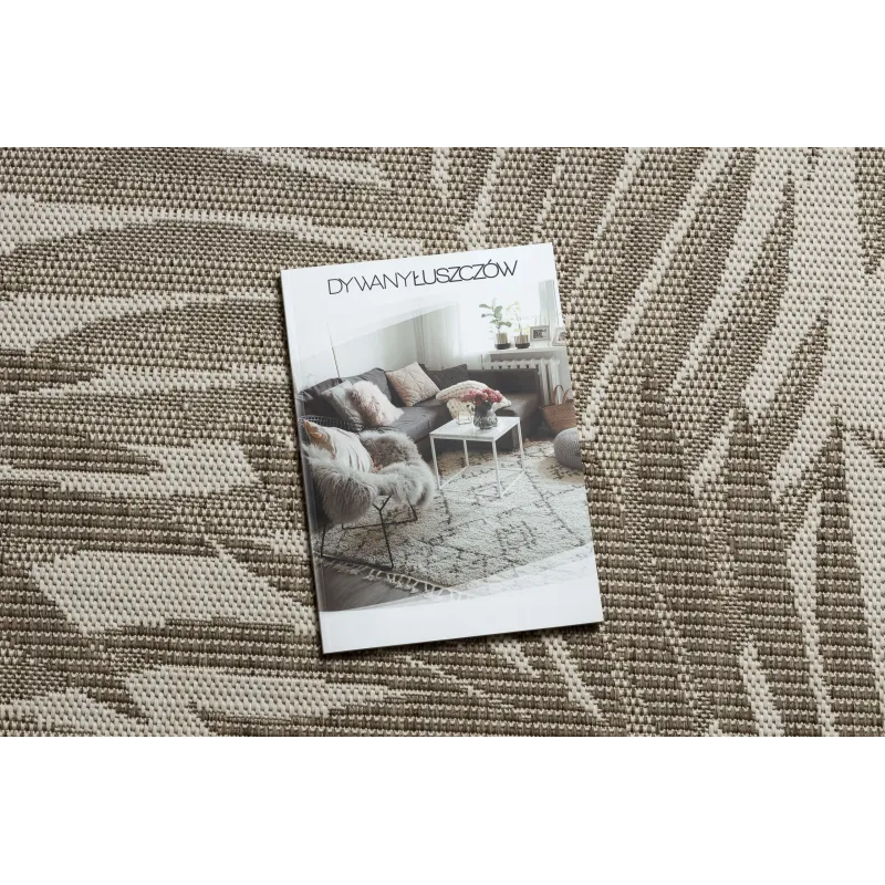 Tapis en corde sisal FLOORLUX 20504 au style jungle, élégant et moderne