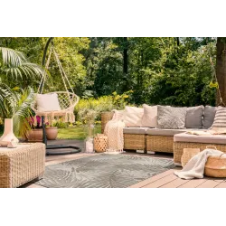 Tapis en corde sisal FLOORLUX 20504 pour un usage extérieur, résistant aux intempéries