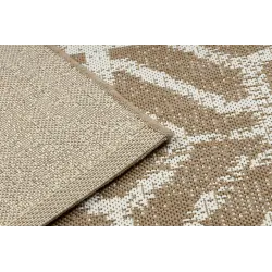 Tapis sisal avec texture lisse beige naturel