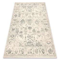 Tapis ABBY 486.25.LA110 laine OSTA - Ornement, cadre classique beige / vert