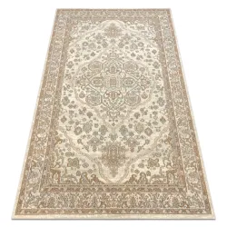 Tapis SOHO 477.01.LA100 laine OSTA - Ornement, rosace beige