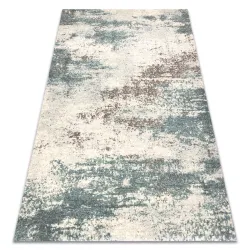 Tapis ABBY 486.28.LA111 laine OSTA - Vintage, moderne beige / bleu