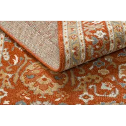 Dywan SOHO 477.26.LA300 wełniany OSTA - Ornament, ramka naturalny terakota / beż 