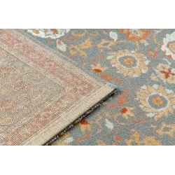 Dywan SOHO 477.26.LA500 wełniany OSTA - Ornament, ramka naturalny niebieski / terakota
