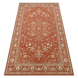 Tapis SOHO 477.01.LA301 Laine OSTA - Ornement, cadre naturel terracotta / beige