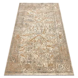 Tapis SOHO 477.04.LA113 laine OSTA - Ornement, cadre beige naturel / marron