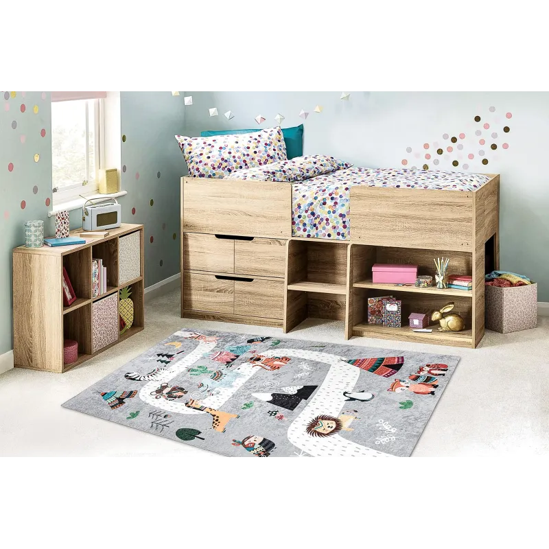 Tapis BAMBINO 2160, avec motifs d'animaux, parfait pour la chambre d'enfants