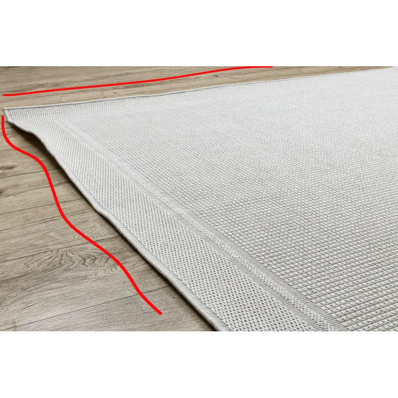 Tapis TIMO 5979 en sisal, choix parfait pour les espaces extérieurs