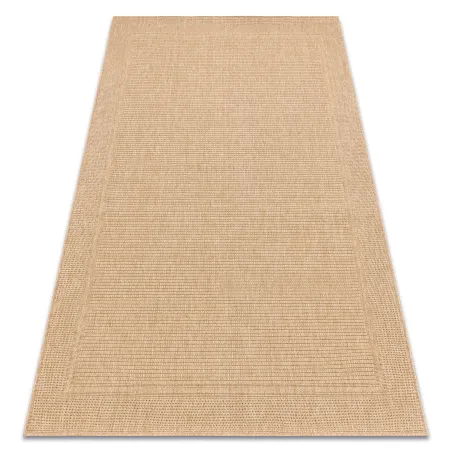 Tapis TIMO 5979 en sisal beige foncé pour l'extérieur - PRODUIT DE DEUXIÈME QUALITÉ