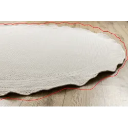 Tapis en sisal TIMO 5979, rond, parfait pour des espaces de détente extérieurs