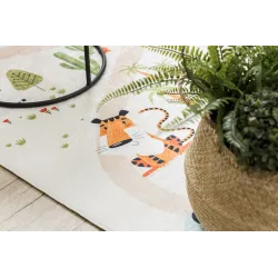 Tapis antidérapant BAMBINO 1165 zoo, sûr pour les enfants