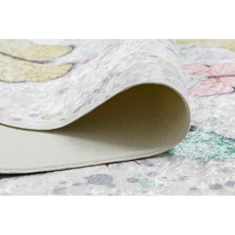 Tapis BAMBINO 1610, tissu antidérapant avec motif de papillons