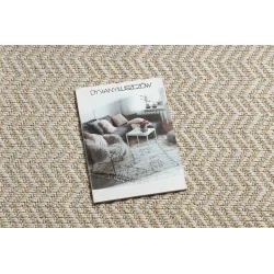 Style moderne pour tapis crème et beige, idéal pour le salon