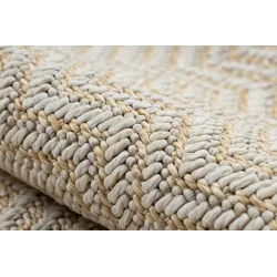 Tapis élégant en chevron, idéal pour les intérieurs modernes
