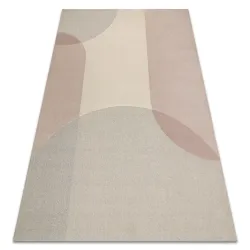 Tapis FLUX 461.7.AE200 laine mélangée OSTA - Géométrique, structuré, style loft beige / rose