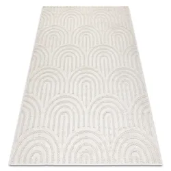Tapis géométrique SANTO en sisal, produit de deuxième qualité, éco-responsable