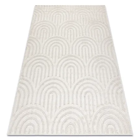 Tapis géométrique SANTO en sisal, produit de deuxième qualité, éco-responsable