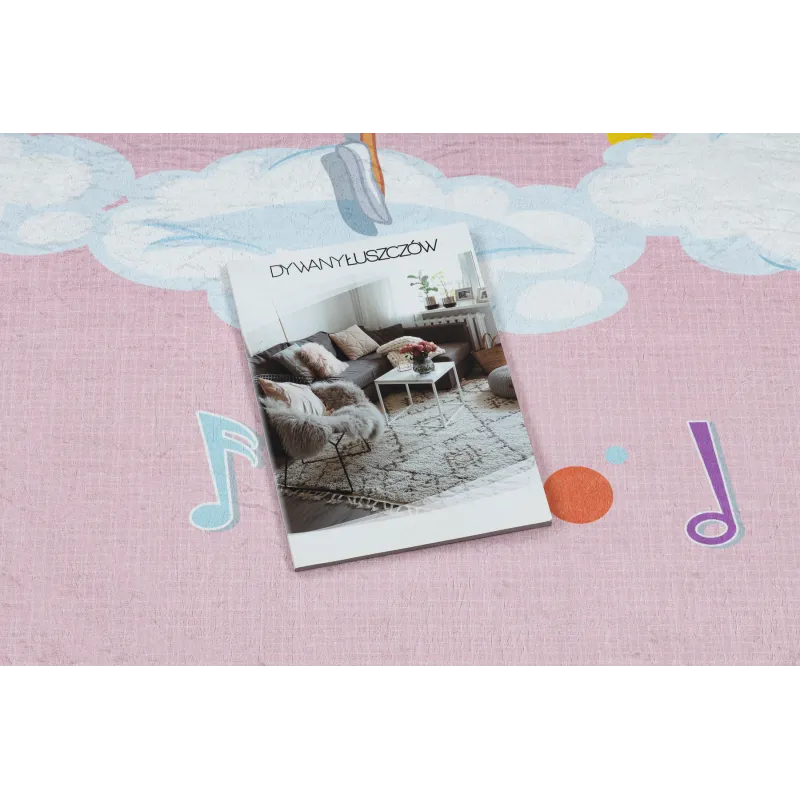 Tapis antidérapant BAMBINO 41870, rose, pour chambre d'enfants