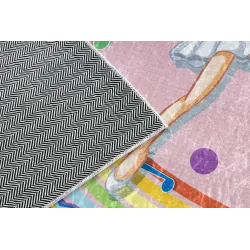 Tapis BAMBINO 41870, rose, idéal pour jouer et se détendre dans la chambre d'enfants