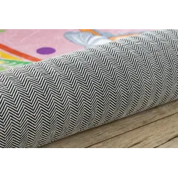 Tapis BAMBINO 41870, rose, parfait pour jouer et apprendre dans la chambre d'enfants