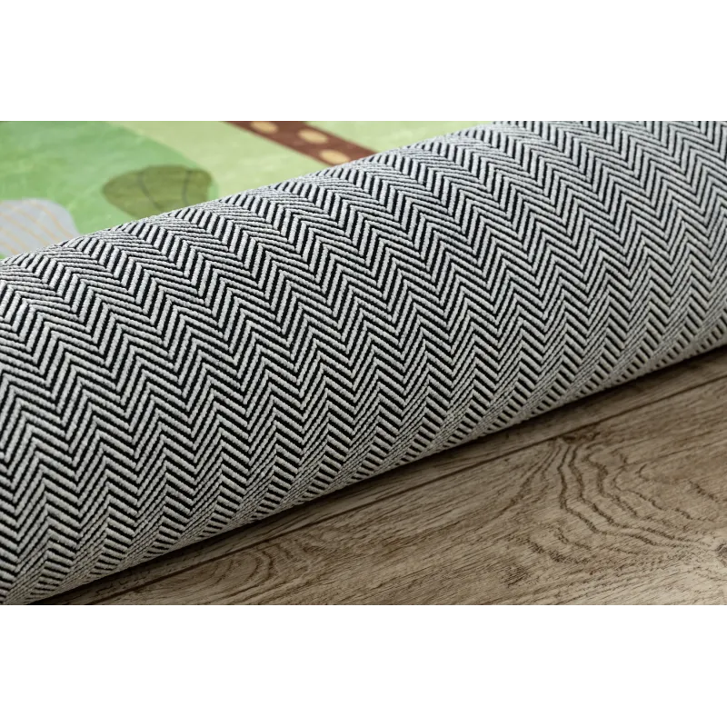 Tapis BAMBINO 50200 avec motifs de rues, idéal pour le jardin ou la terrasse