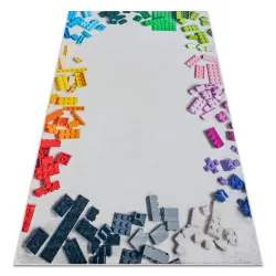 Tapis lavable BAMBINO 38480 Kit de construction pour les enfants antidérapant - gris / jaune