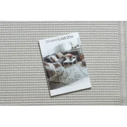 Tapis TIMO 5979 en sisal blanc pour le jardin et la terrasse