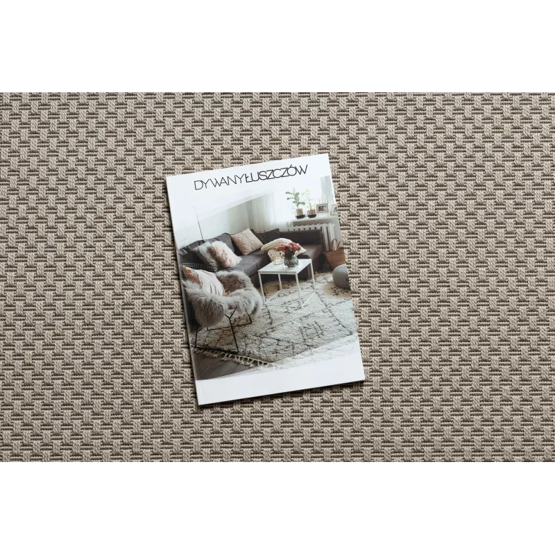 Tapis beige TIMO 6272 en sisal pour extérieur, chic et durable