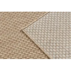 Tapis TIMO 6272 en sisal naturel, durable et adapté à l'extérieur