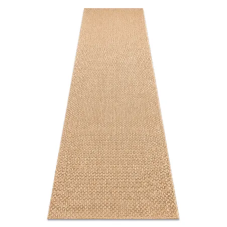 Tapis TIMO 5979 en beige foncé, en sisal, idéal pour l'extérieur