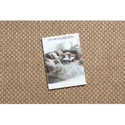 Tapis TIMO 5979 en beige foncé, design élégant, parfait pour l'intérieur