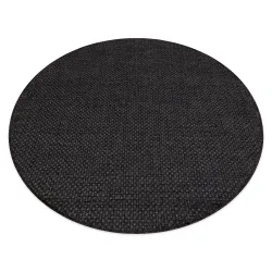 Tapis extérieur noir TIMO 0000 en sisal, idéal pour le jardin