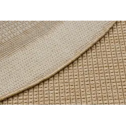 Tapis circulaire TIMO 5979 en sisal naturel pour l'extérieur