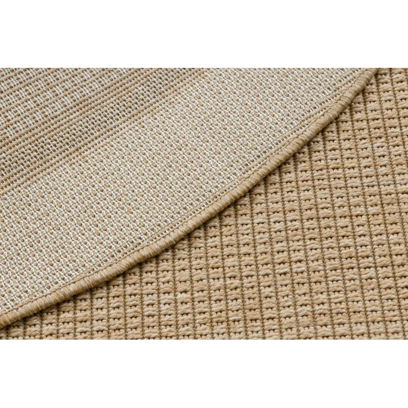 Tapis circulaire TIMO 5979 en sisal naturel pour l'extérieur