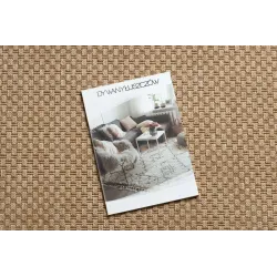 Tapis TIMO 6272 en beige foncé, idéal pour des espaces extérieurs raffinés
