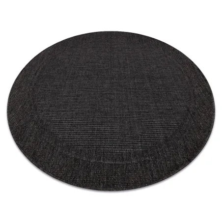 Tapis extérieur noir en sisal, produit de deuxième qualité, idéal pour le jardin