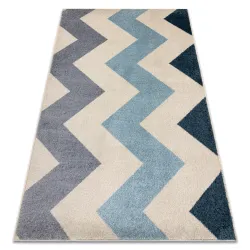 Tapis jaune zigzag, tapis moderne pour le salon, produit de deuxième qualité