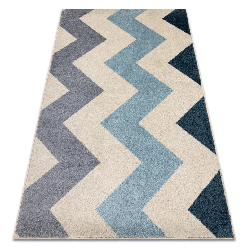 Tapis jaune zigzag, tapis moderne pour le salon, produit de deuxième qualité