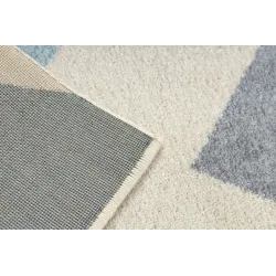 Tapis zigzag jaune, doux et agréable au toucher