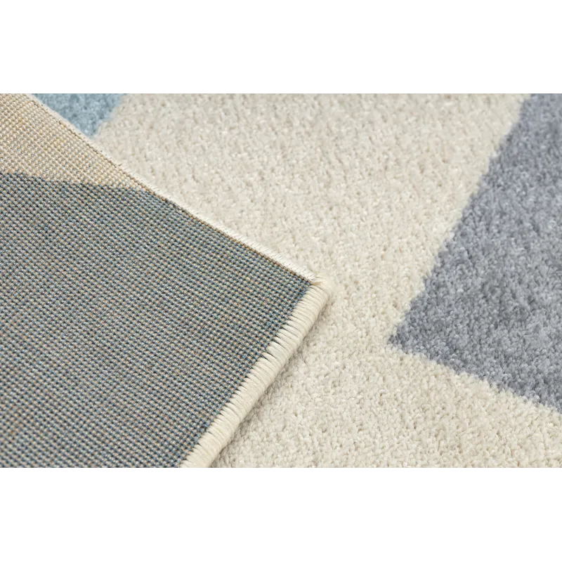 Tapis zigzag jaune, doux et agréable au toucher