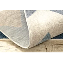 Tapis pour salon à zigzag jaune, parfait pour les intérieurs modernes