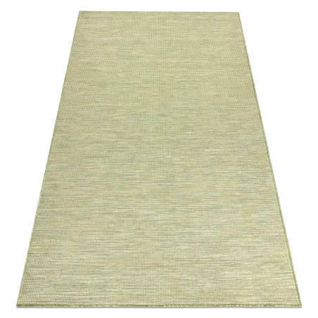 Tapis SIZAL PATIO 2778 vert, tissé à plat, produit de deuxième qualité, pour la maison
