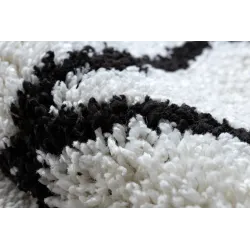 Le tapis BERBER CROSS blanc - matériau doux pour la cuisine et le couloir