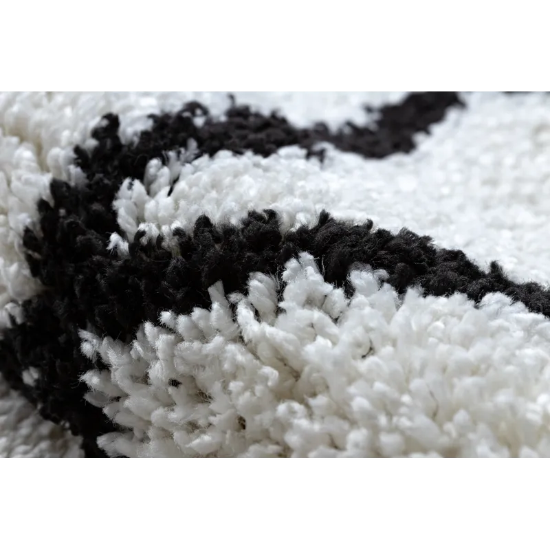 Le tapis BERBER CROSS blanc - matériau doux pour la cuisine et le couloir
